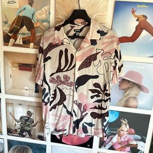 Express Camp Collar Rayon Shirt